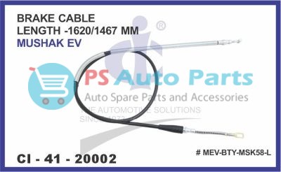 BRAKE CABLE LENGTH -1620/1467 MM MERCURY EVTECH MUSHAK EV