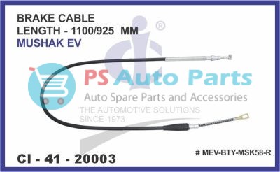 BRAKE CABLE LENGTH-1100/925 MM MERCURY EVTECH MUSHAK EV