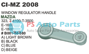BLACK WINDOW HANDLE FORD MAZDA