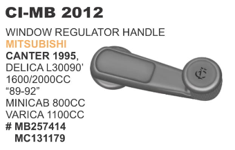 BLACK WINDOW HANDLE CANTER