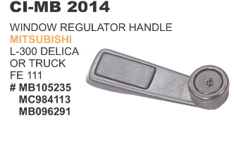 BLACK WINDOW HANDLE MITSUBISHI