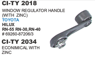 "BLACK WINDOW HANDLE TOYOTA ( BLACK ,BLUE,GREY,BROWN)"