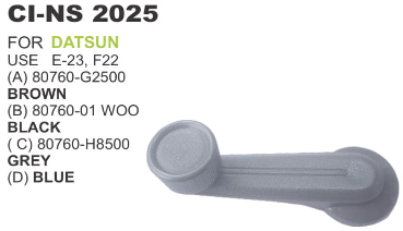 BLACK WINDOW HANDLE NISSAN