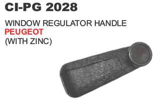 WINDOW HANDLE PEUGEOT W/ ZINC