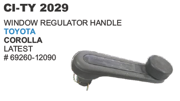 WINDOW HANDLE TOYOTA (BLACK)