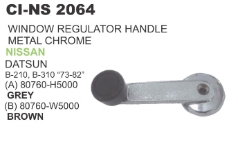 WINDOW HANDLE METAL CHROME NISSAN