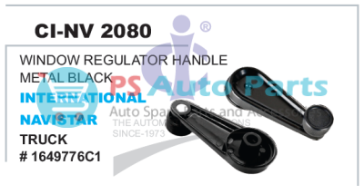 WINDOW REGULATOR HANDLE METAL BLACK INTERNATIONAL NAVISTAR TRUCK