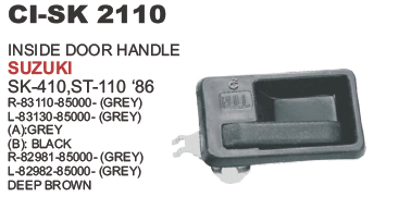 INSIDE DOOR HANDLE FORD/SUZUKI GREY