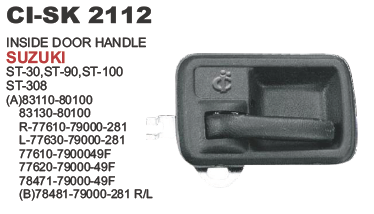 "INSIDE DOOR HANDLE ST 30 , ST 90"