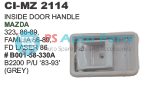 INSIDE DOOR HANDLE MAZDA GREY