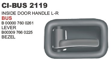 "INSIDE HANDLE BUS,UNIVERSAL TYPE LEVER/BEZEL"