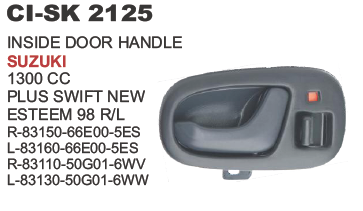 2125.png "INSIDE DOOR HANDLE SUZUKI SWIFT, ESTEEM"