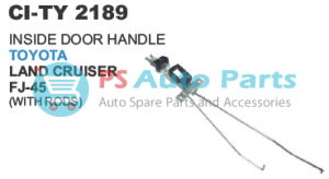 INSIDE DOOR HANDLE TOYOTA FJ 45 W/RODS