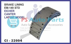 BRAKE LINING EICHER CANTER LATEST MODEL EM-149 (STD) (SET OF 4 PCS)