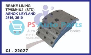 22027.jpeg "BRAKE LINING ASHOK LEYLAND TP/SM/1&2 -2516,3510 (STD) (SET OF 4 PCS)"