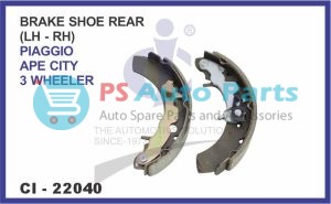 22040.jpeg BRAKE SHOE REAR (LH +RH) PIAGGIO APE CITY (3 WHEELER)