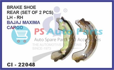 "BRAKE SHOE REAR ( SET OF 2 PCS) LH-RH,BAJAJ MAXIMA CARGO"