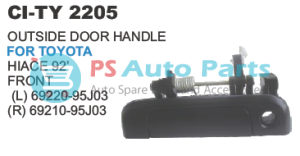OUTSIDE DOOR HANDLE TOYOTA HIACE FRONT