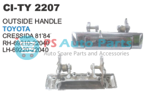 OUTSIDE DOOR HANDLE TOYOTA CRESSIDA 81 84