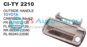 OUTSIDE DOOR HANDLE TOYOTA CRESSIDA 89 92 FRONT