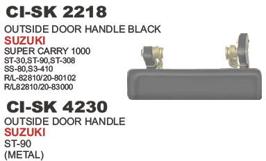 OUTER HANDLE BLACK SUPER CARRY SUZUKI
