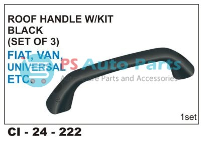 "ROOF HANDLE Black W/KIT (3PCS) AMB, FIAT, COMMERCIAL"