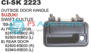 OUTSIDE DOOR HANDLE SWIFT CULTUS ESTEEM FRONT