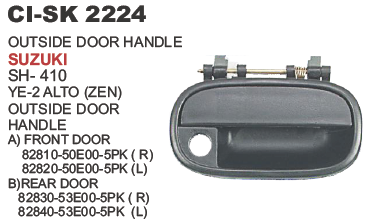 OUTSIDE DOOR HANDLE ZEN FRONT