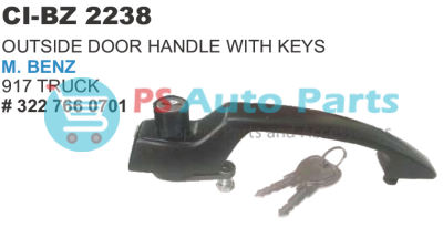 OUTSIDE DOOR HANDLE WITH KEYS BENZ TRUCK ALU
