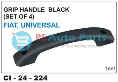 224.jpg "GRIP HANDLE BLACK W/KIT (4PC) AMB, FIAT, COMMERC IAL"