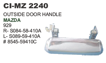 OUTSIDE DOOR HANDLE MAZDA 929 (EDILIST)