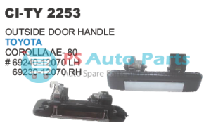 OUTSIDE DOOR HANDLE TOYOTA COROLLA AE 80