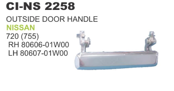 OUTSIDE DOOR HANDLE NISSAN 720
