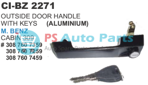 OUTSIDE DOOR HANDLE WITH KEYS ALM BENZ TRUCK CABIN 309