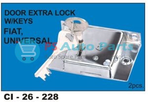 DOOR EXTRA LOCK W/KEY AMB