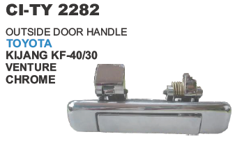 OUTER DOOR HANDLE VENTURE CHROME