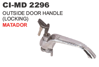 OUTSIDE DOOR HANDLE WI/ KEYS MATADOR
