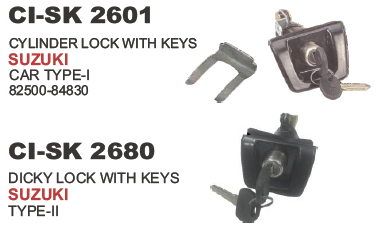 DICKEY LOCK WITH KEYS CAR TYPE I