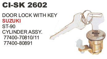 DOOR LOCK W/KEY SUZUKI ST 90