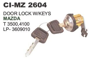DOOR LOCK W/KEY MAZDA T 3500