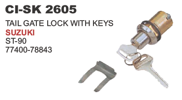 DICKY LOCK W/KEY SUZUKI ST 90