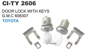 "DOOR LOCK W/KEY TOYOTA, GMC (DISCON) (EDILIST)"