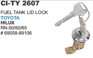 2607.png FUEL TANK LID LOCK TOYOTA HILUX RN 50