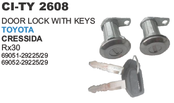 DOOR LOCK WITH KEYS TOYOTA CRESSIDA