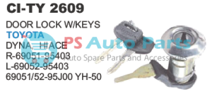 "DOOR LOCK W/K TOYOTA DY, HIACE"