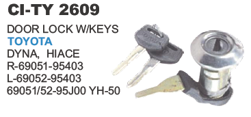 "DOOR LOCK W/K TOYOTA DY, HIACE"