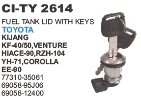 "FUEL TANK LID W/KEYS TOYOTA KIJANG, COROLLA EE 90"