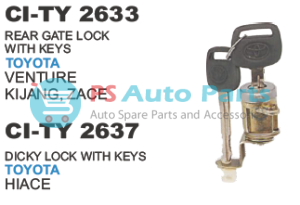 DICKY LOCK W/KEY TY VENTURE