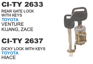 DICKY LOCK W/KEY TY VENTURE