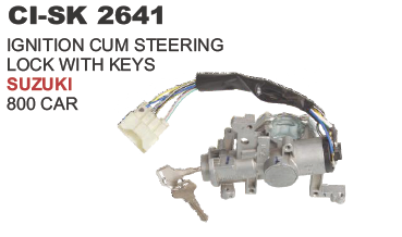 IGNITION CUM STREEING LOCK W/KEY SUZUKI CAR 800